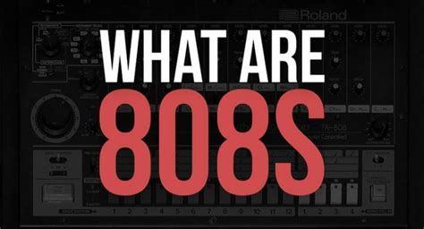 what does 808 mean in music what does the 808 drum sound represent in hip-hop and R&B